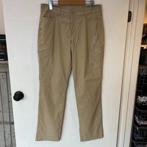 Eddie Bauer Stretch Cargo Hiking Pants Outdoors Beige Size 10